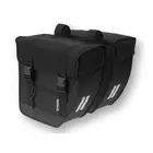 Bike bag BASIL TOUR XL 40L city bag, belt attachment, waterproof polyester, black BAS-17016
