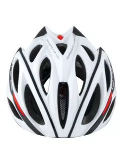 FORCE BULL bicycle helmet white-black