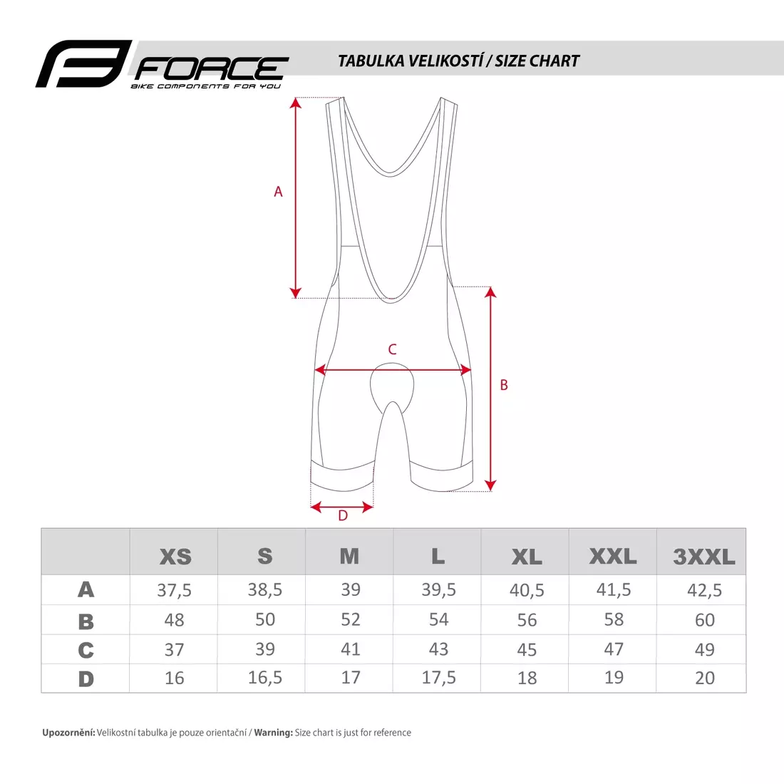 FORCE Bicycle shorts with straps B40 black-grey 900277