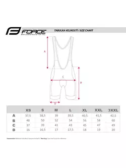 FORCE Bicycle shorts with straps B40 black-grey 900277