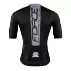 FORCE Men's cycling jersey TEAM PRO, black and gray 900111