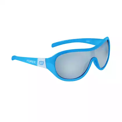 FORCE kids bike glasses POKEY blue-white 90955