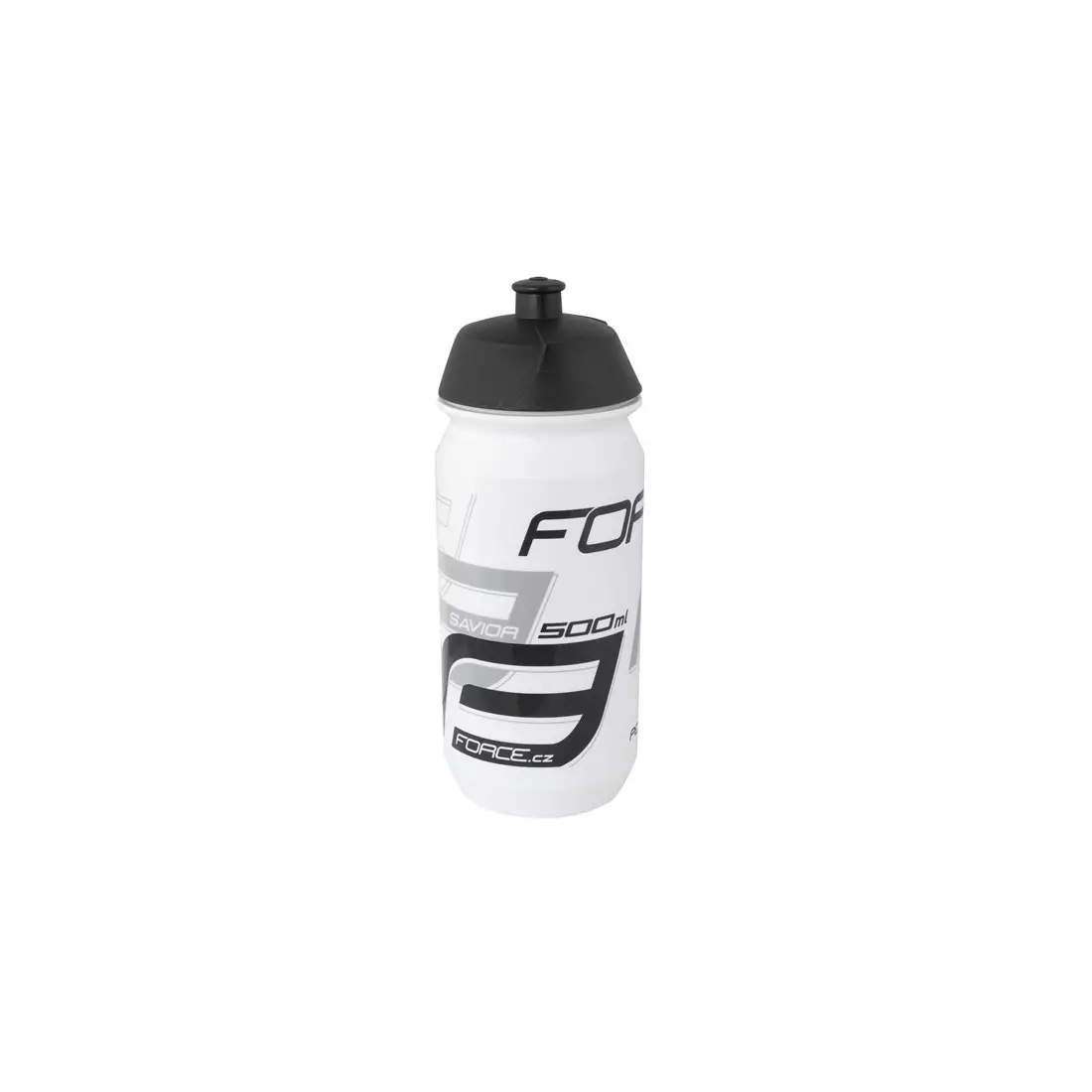 FORCE - SAVIOR 25183 Bicycle bottle 0,5 l white-black 25182