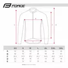 FORCE SQUARE Bicycle jersey long sleeve fluo 9001391
