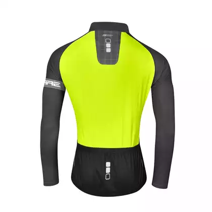 FORCE SQUARE Bicycle jersey long sleeve fluo 9001391