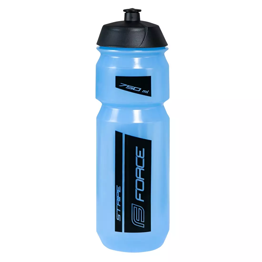 FORCE bicycle bottle stripe 0,75l blue-black 251983