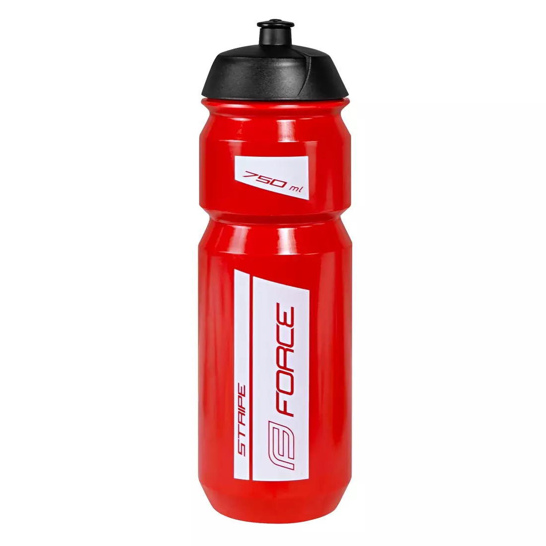 FORCE bicycle bottle stripe 0,75l red-white 251986