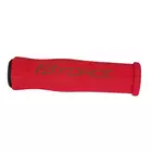 FORCE bicycle handlebar grips 122mm red 38281