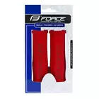 FORCE bicycle handlebar grips 122mm red 38281
