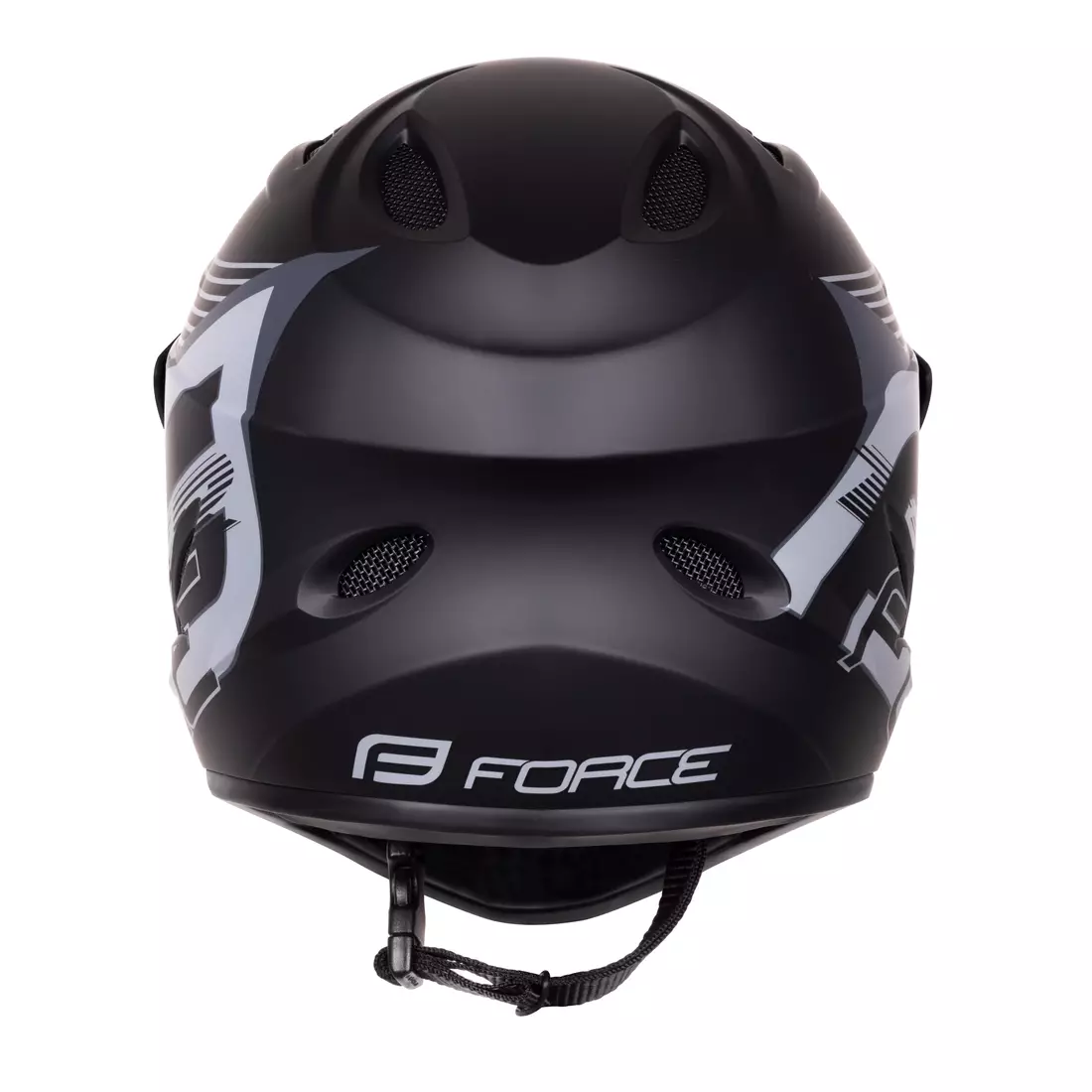 FORCE bicycle helmet TIGER downhill, black-gray 902100