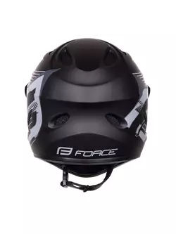 FORCE bicycle helmet TIGER downhill, black-gray 902100