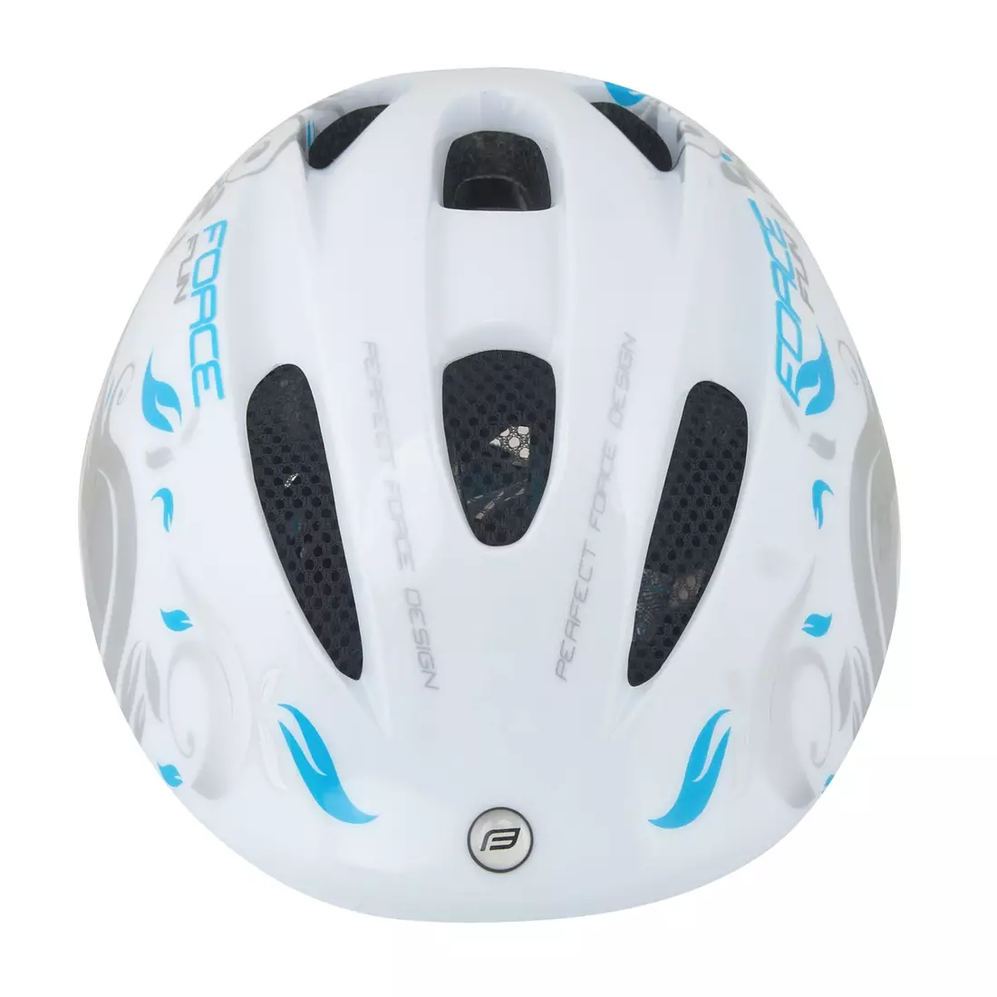 FORCE children's bicycle helmet  FUN FLOWERS White9022460