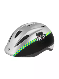 FORCE children's bicycle helmet FUN POLICE, silver 902236