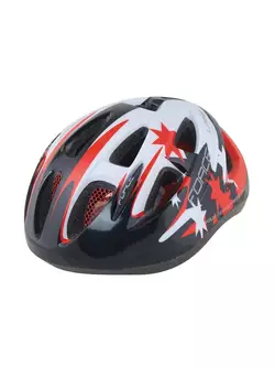 FORCE children's bicycle helmet LARK, black and red