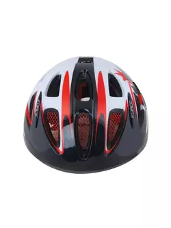 FORCE children's bicycle helmet LARK, black and red