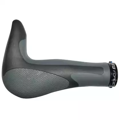 FORCE bicycle handlebar grips with bar ends f gel grey 38215