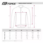FORCE women's long sleeve cycling jersey SQUARE turquoise 9001432