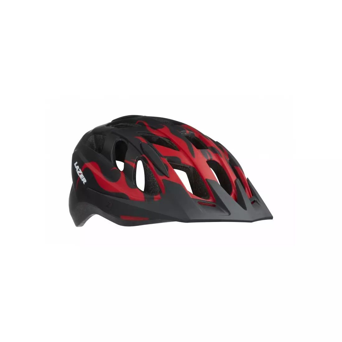 LAZER children's/junior bicycle helmet j1 red flames black-red BLC2197885186
