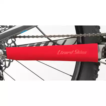 LIZARDSKINS bicycle frame cover large neoprene chainstay protector red LZS-CHLDS500