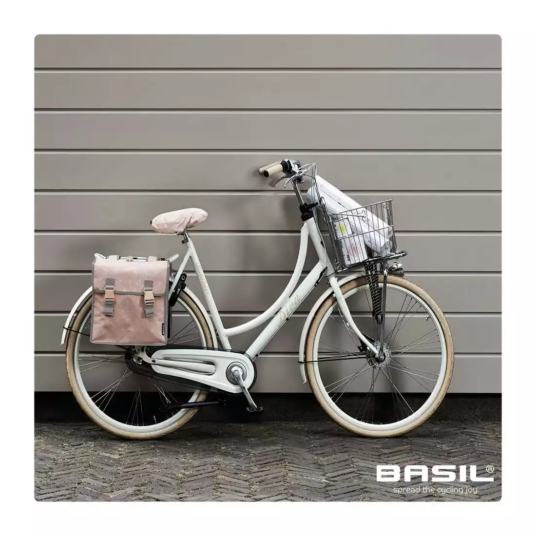 aluminium Wissen idee Bicycle bag BASIL STAR DOUBLE BAG 35L, rose BAS-17624 | MikeSPORT