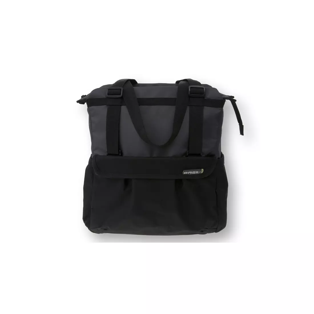 Waterreppalent Bicycle Bag BASIL SHOPPER XL 20L, Hook-On System hook mount, black-graphite BAS-17402