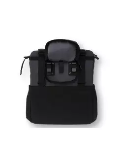 Waterreppalent Bicycle Bag BASIL SHOPPER XL 20L, Hook-On System hook mount, black-graphite BAS-17402