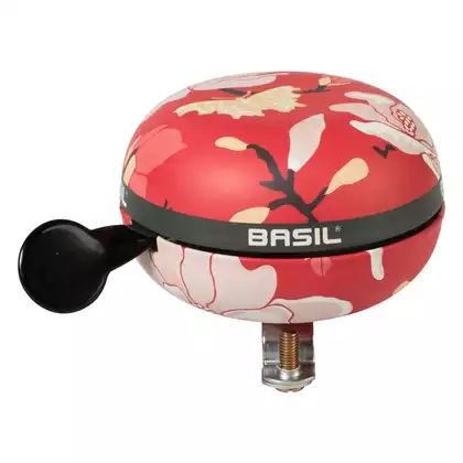 Bicycle bell BASIL BIG BELL MAGNOLIA 80mm, poppy red (NEW) BAS-50480