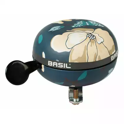 Bicycle bell BASIL BIG BELL MAGNOLIA 80mm, teal blue (NEW) BAS-50481