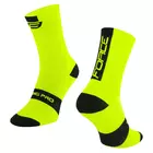 FORCE LONG PRO Sports socks fluo-black 9009060