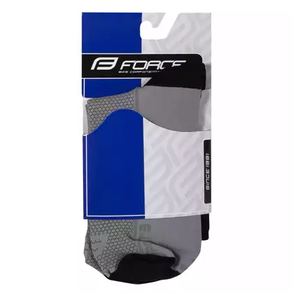 FORCE low cycling socks sport 3 grey-black 9009021