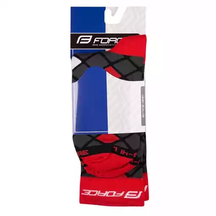 FORCE SQUARE Bicycle socks black-red 9009107