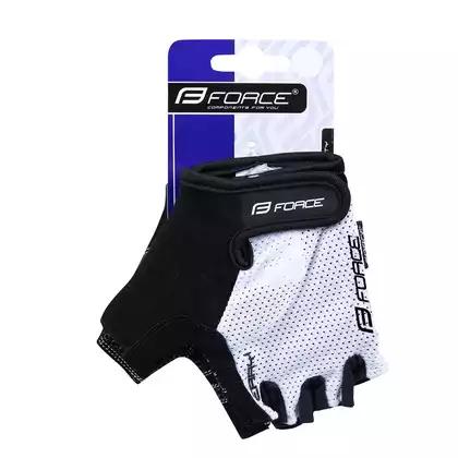 FORCE bicycle gloves terry white 90553-XXL