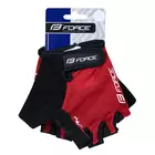 FORCE bicycle gloves terry red 90551-XXL