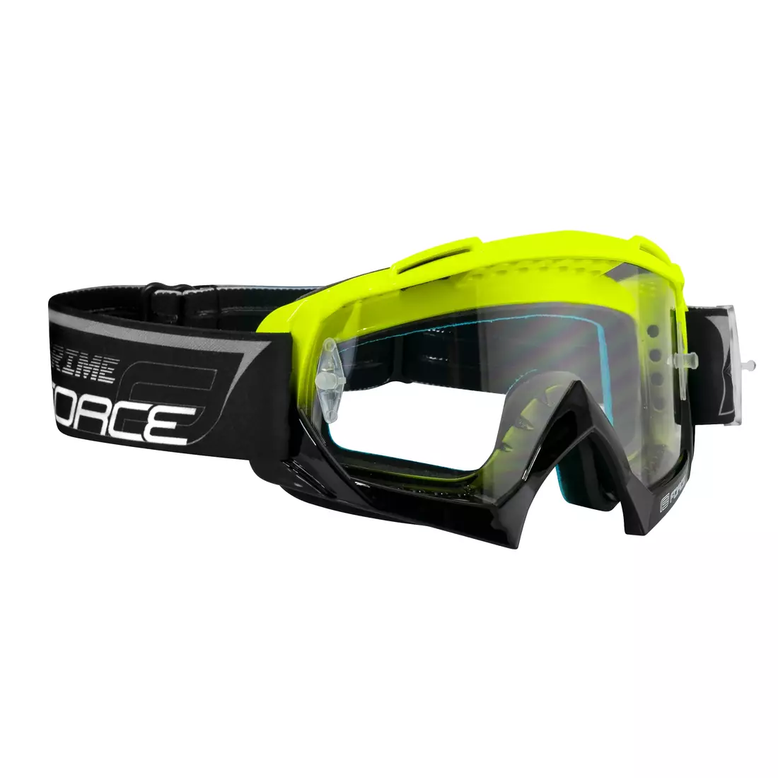 FORCE bicycle goggles downhill grime fluor-black 90893