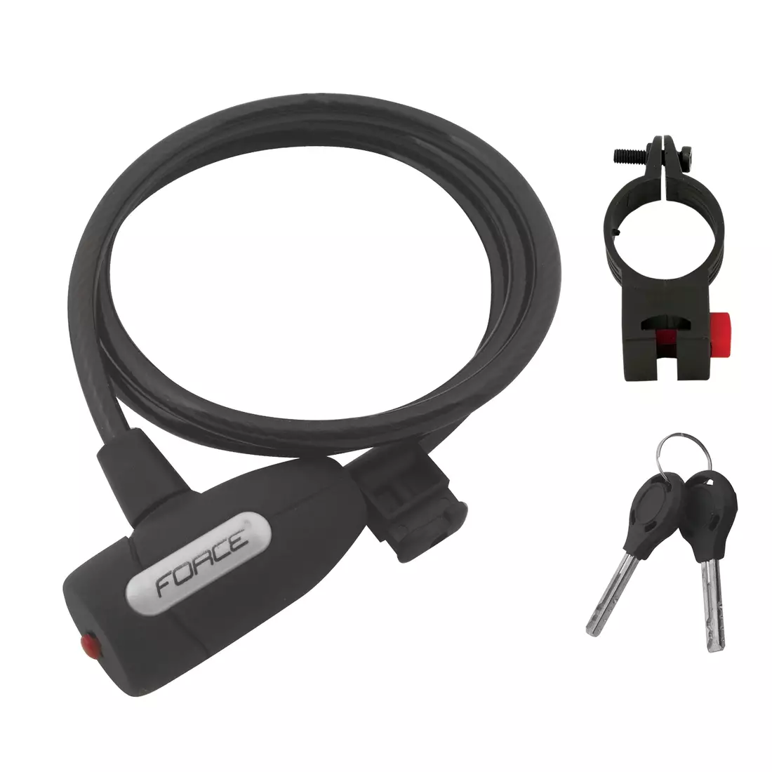 FORCE bicycle lock lux 120cm/8mm 49136