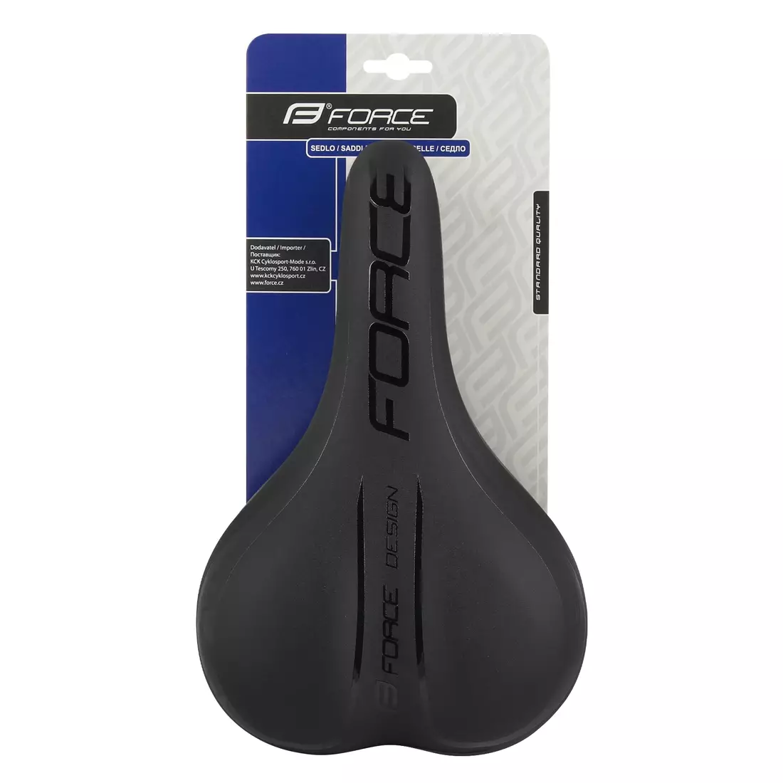 FORCE bicycle saddle comfort gel black 20175