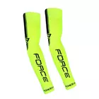 FORCE bicycle sleeves fluor yellow 900186-L-XL