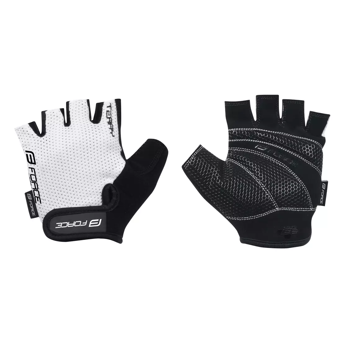 FORCE cycling gloves terry white 90553-XXL