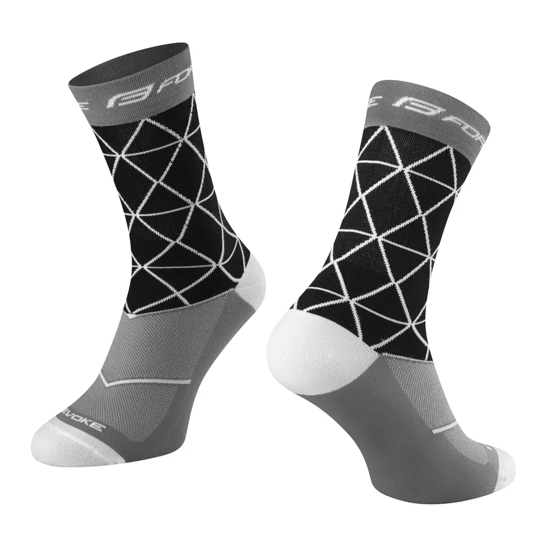 FORCE high sports socks evoke black-grey 9009118
