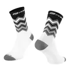 FORCE high sports socks wave black-white 9009113