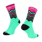 FORCE high sports socks wave pink-green 9009115