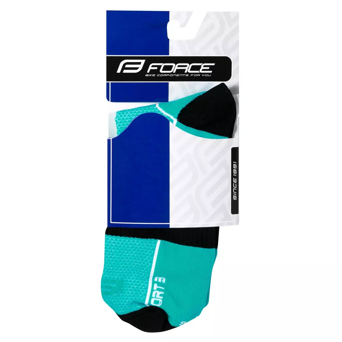 FORCE low cycling socks 3 blue-black 9009023
