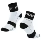 FORCE low cycling socks sport 3 white-black 9009019