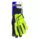FORCE winter children's cycling gloves kid x72 fluo, 9046005