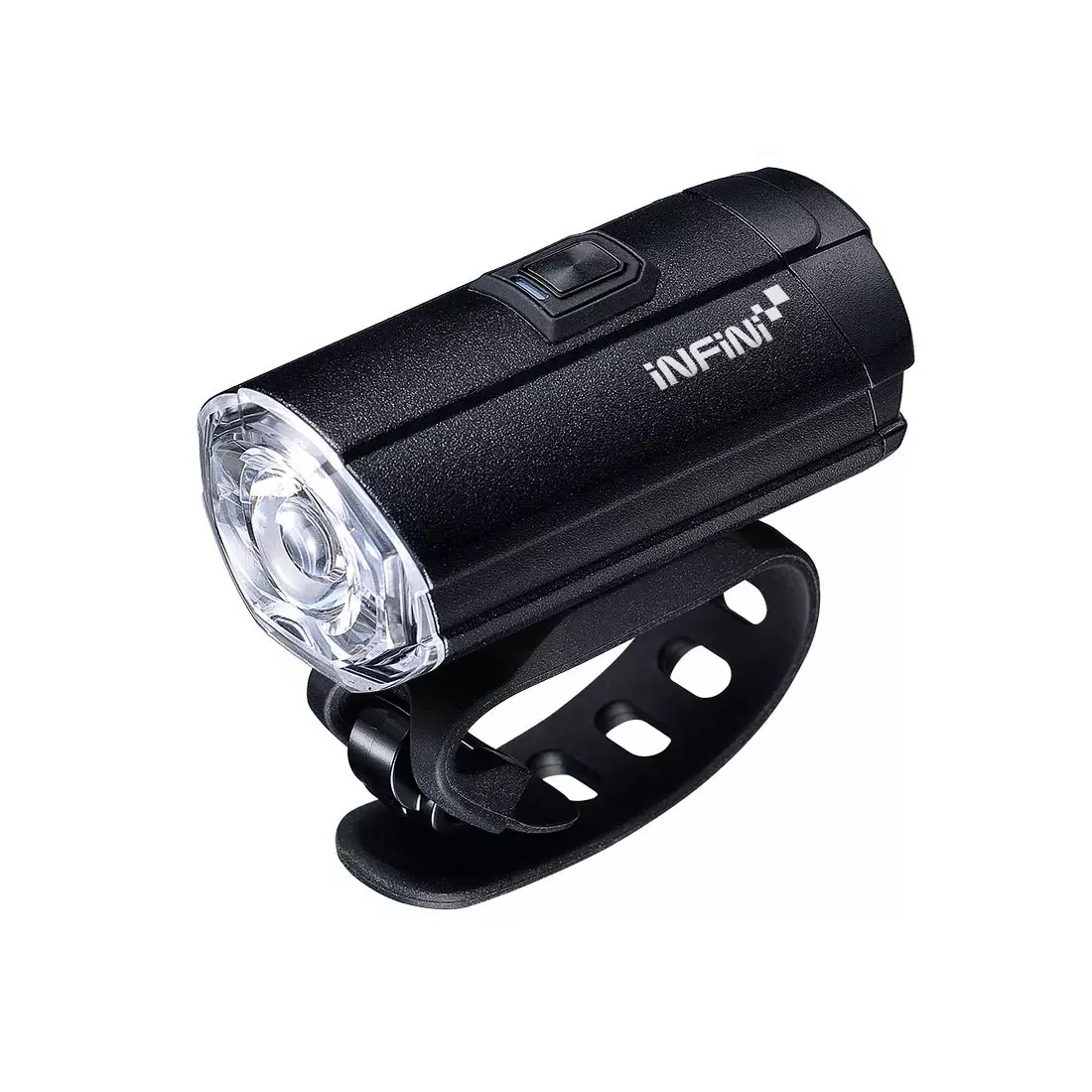 INFINI TRON SET Black USB bicycle lights set I-8180