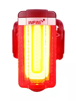 INFINI TRON SET Black USB bicycle lights set I-8180