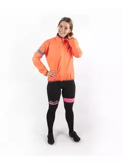 ROGELLI PROTECT Women's rainproof cycling jacket, fluo pink 010.407