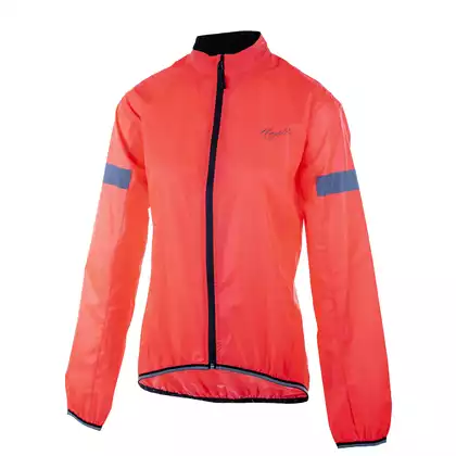 ROGELLI PROTECT ladies' cycling rain jacket, fluo pink 010.407
