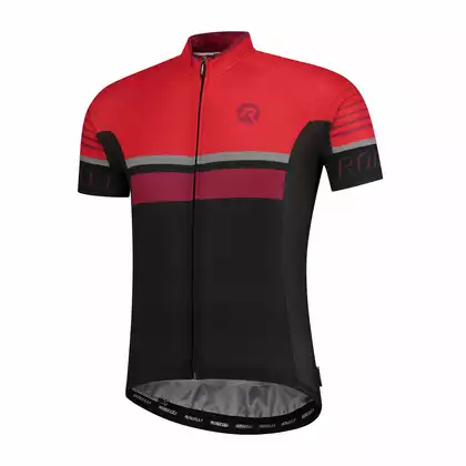 Rogelli HERO 001.263 Men bicycle t-shirt Black/Red/Bordoux