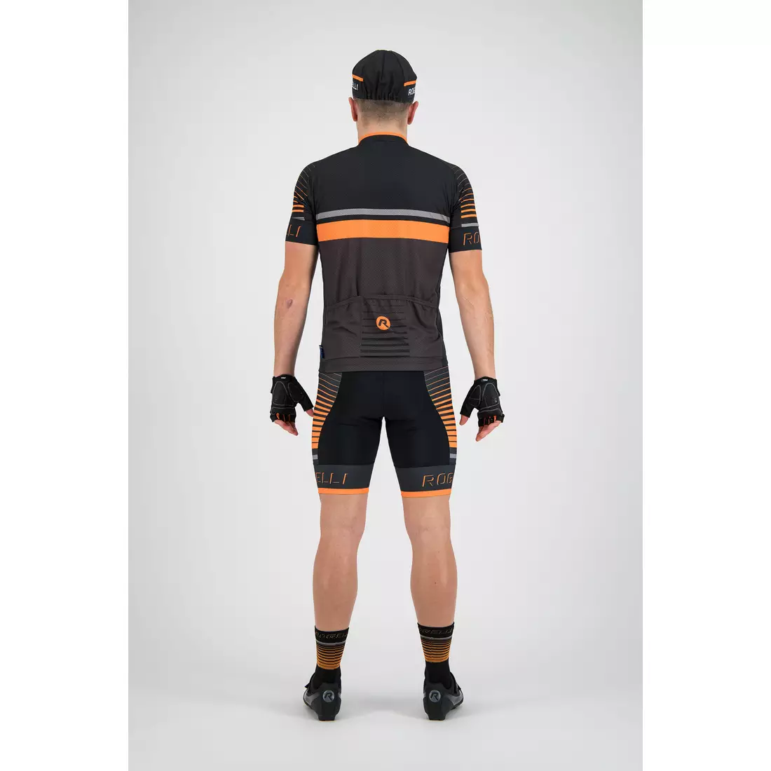 Rogelli HERO 001.264 Men bicycle t-shirt Grey/Black/Orange